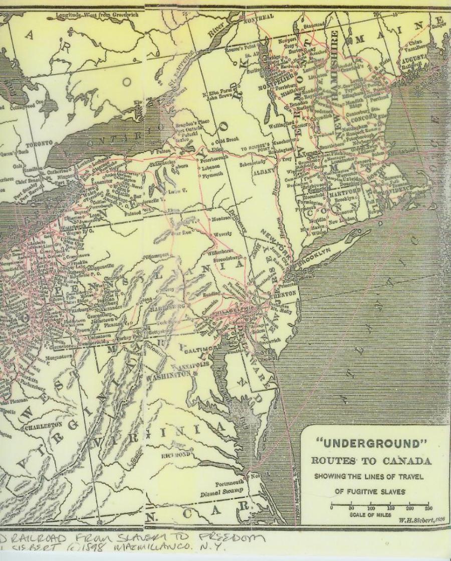 Underground Railroad Map